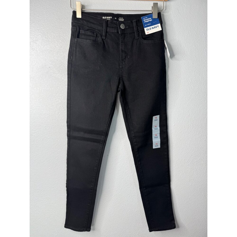 NWT Old Navy Bundle Of Girls Jeans, Long Sleeve Blouses, Black Leggings Sz 10-12 - Picture 11 of 13